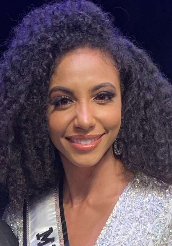 Miss USA Cheslie Kryst and Jude Louis Sola at Miss North Carolina Pageant