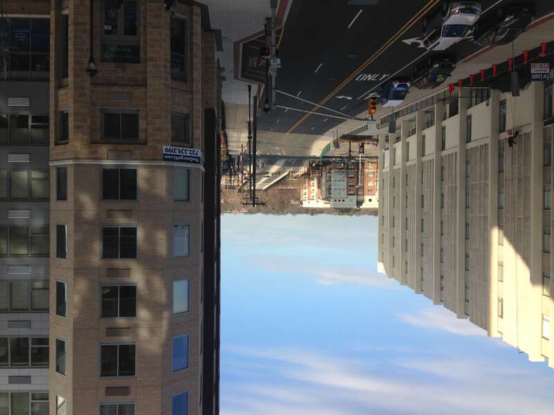 George Street overlooking New Street in New Brunswick, NJ.