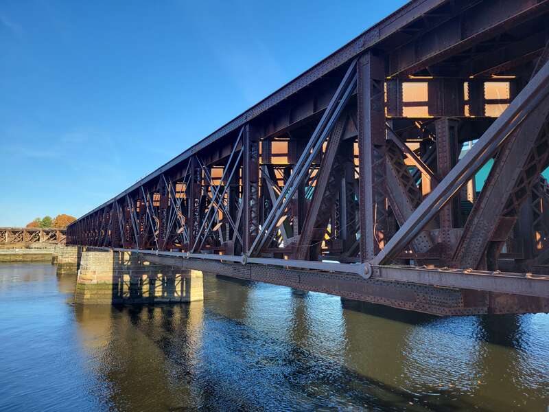 Newburyport railroad bridge detail, Newburyport Massachusetts