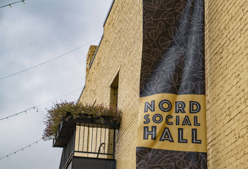 Nord Social Hall at French Meadow, a tasting room and event space at 2610 Lyndale Avenue South in Minneapolis, Minnesota.