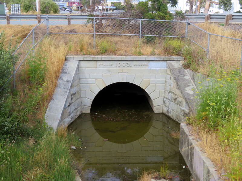 Ocean View Branch bridge at South Spruce Avenue in July 2018