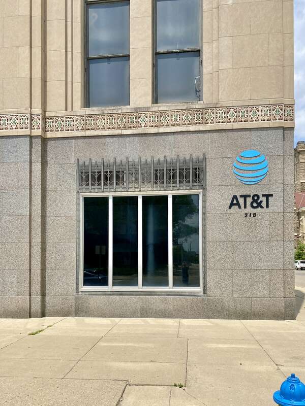 Built in 1930, this Art Deco-style building was designed by Schenck and Williams for the Ohio Bell Telephone Company to serve as their offices and main switchboard in Downtown Dayton.  The building features a granite base, a limestone exterior, a