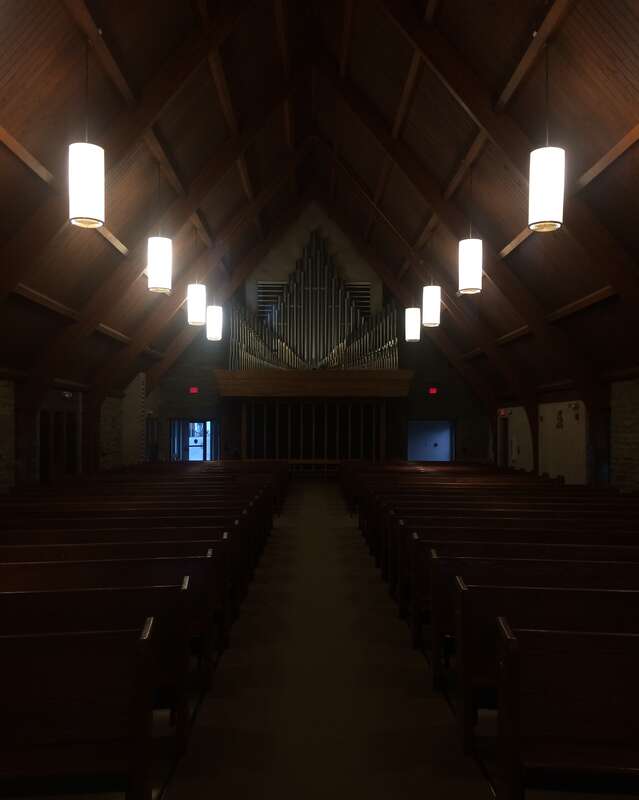 Our Lady of Lourdes Parish (Marysville, Ohio) - rear of the nave