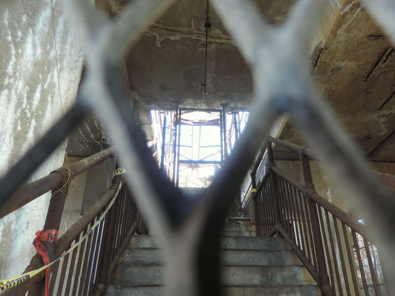 Looking east up staircase from Port Richmond Avenue