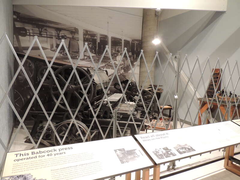 Rotary printing press referred to as the Babcock Press was developed by Nathan Babcock and Calvert B. Cottrell dating to 1855. In 1882, Nathan Babcock (1824-1902) established the Babcock Printing Press Manufactory in New London, Connecticut. The