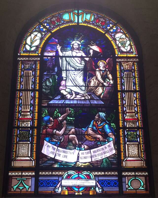 Saint Joseph Cathedral (San Diego, California) - stained glass, The Resurrection