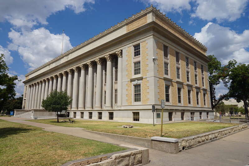 The Tom Green County Courthouse in San Angelo, Texas (United States).