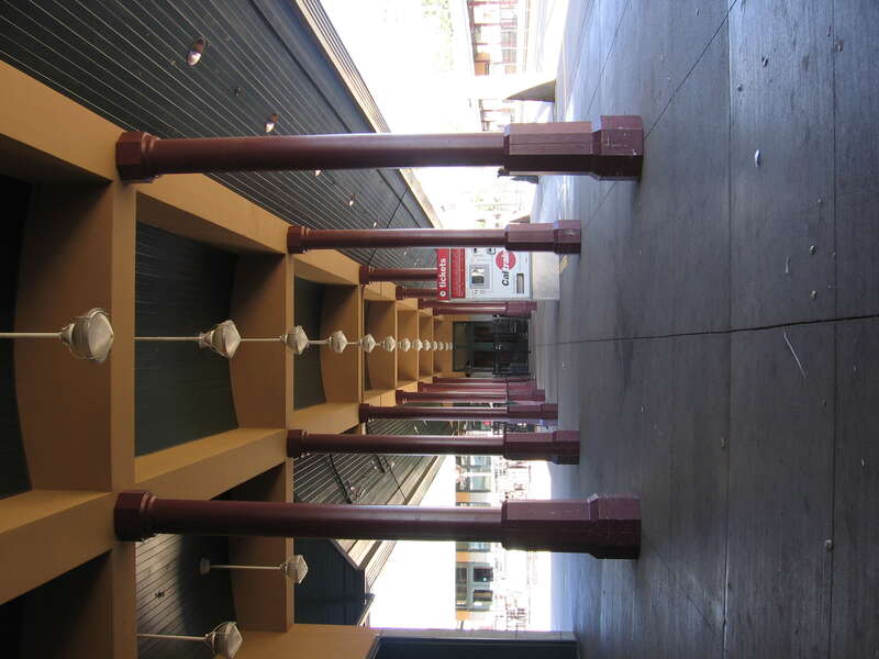 The San Mateo (Caltrain station) in downtown San Mateo, California, USA.