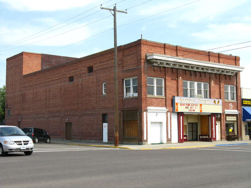 Schubert Theater, Gooding, Idaho. This building is listed on the National Register of Historic Places.