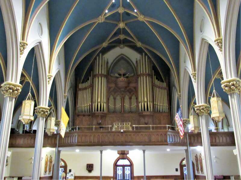 Interior of St. Augustine Cathedral in Bridgeport, Connecticut.