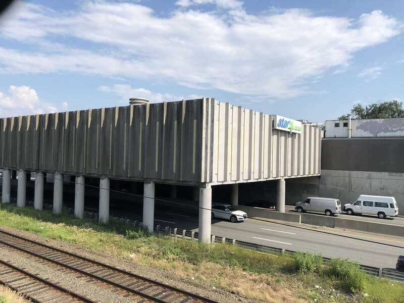 Star Market over the Massachusetts Turnpike in 2019