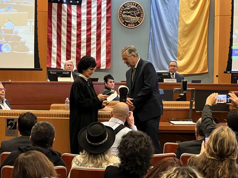 Swearing in for Supervisor Glenn Church January 2023