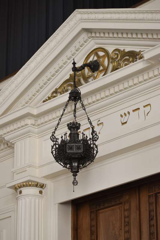Interior photographs of the historic Temple Society of Concord in Syracuse, New York, USA