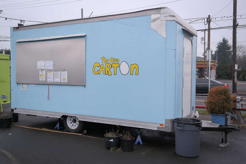 The Egg Carton food cart at the Carts on Foster Pod in Portland, Oregon