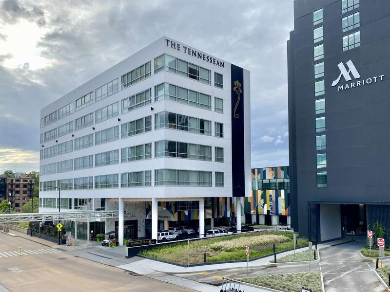 Built for the 1982 World’s Fair, these modernist hotel towers were originally built as an office tower and a Holiday Inn Hotel, which functioned in this capacity until the late 2010s without many changes.  However, as time passed and the buildings