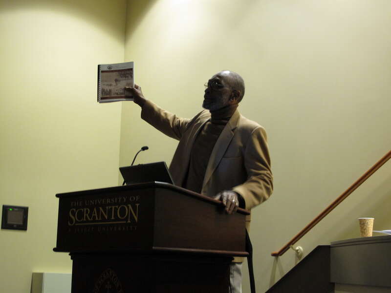 Thomas E. Wooden from the Center for Anti-Slavery Studies speaking on "The Underground Railroad in Northeastern Pennsylvania"