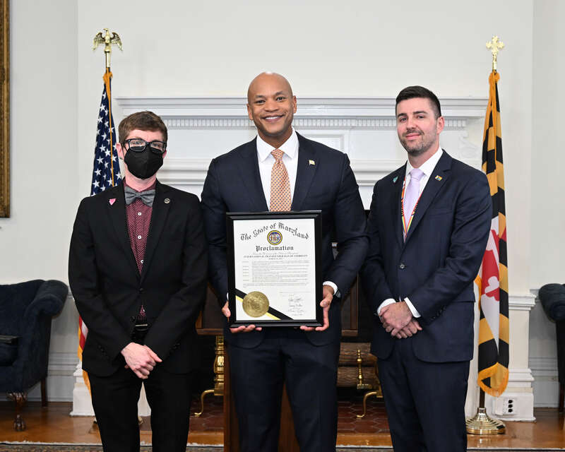Governor Moore proclaims March 31 Trans Day of Visibility by Joe Andrucyk at Governor's Reception Room, State House, 100 State Circle Annapolis MD 21401