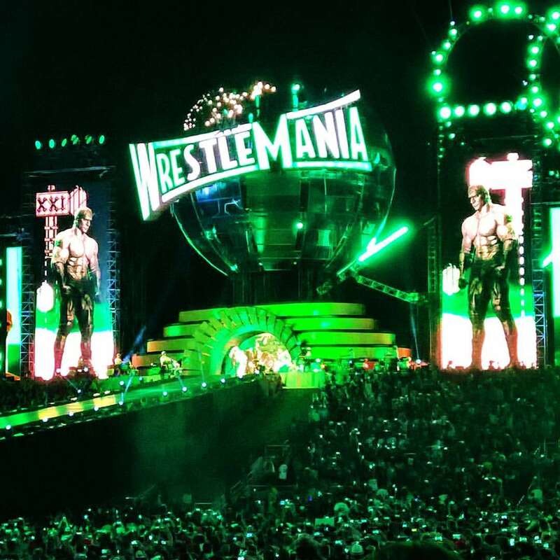It's time to play #TheGame! #HHH makes his entrance at #WWE #WrestleMania #WrestleMania33 #Orlando #Florida
