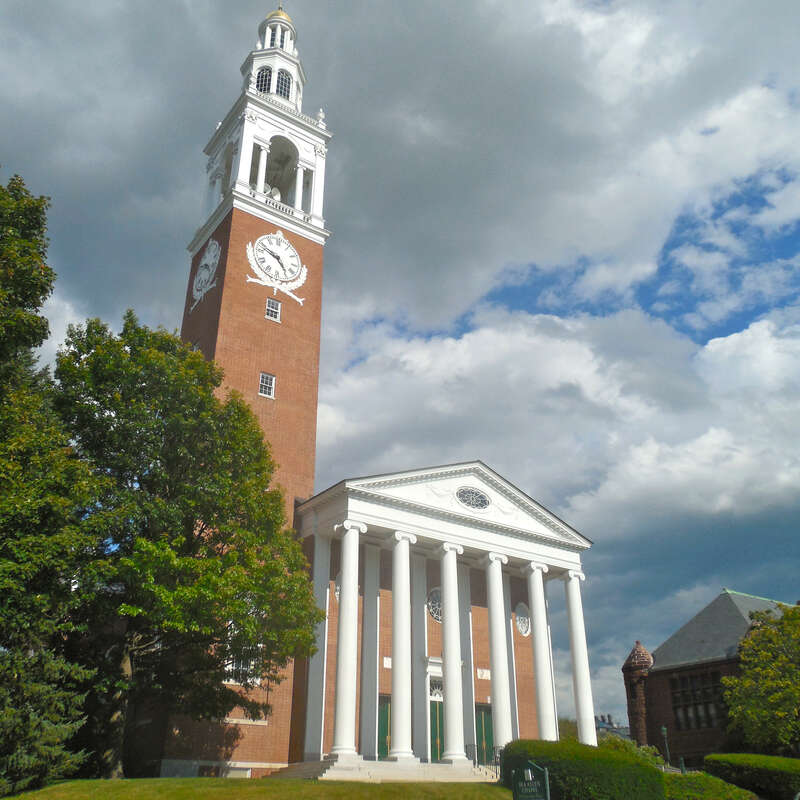 Front of Ira Allen Chapel, University of Vermont: 31 Jul 2015