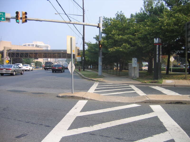 MD 355 (Rockville Pike) at Monroe Street / Church Street, Rockville, MD, USA