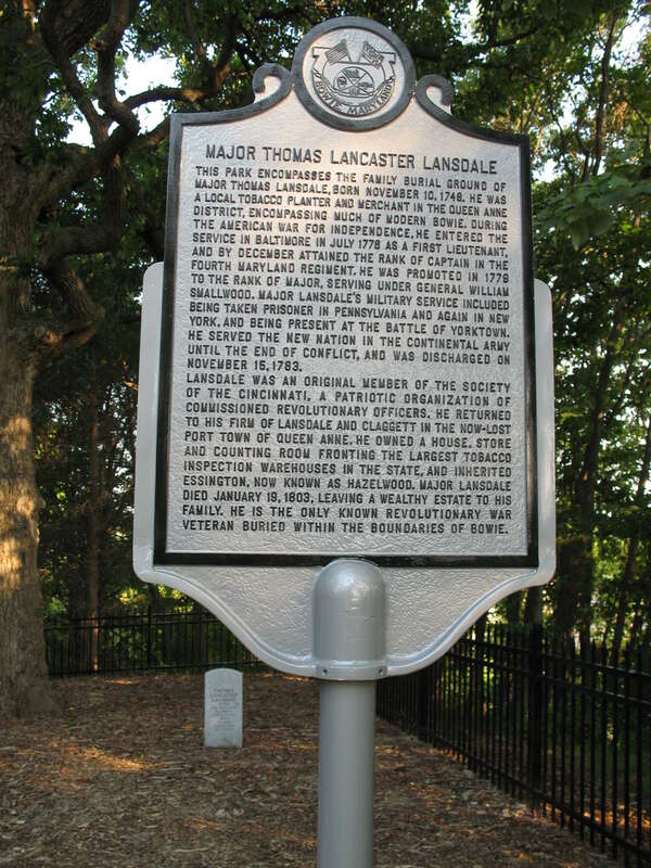 The family burial ground of Major Thomas Lancaster Lansdale.