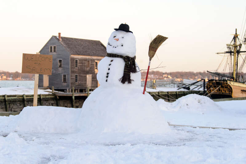 snowman in Massachusetts