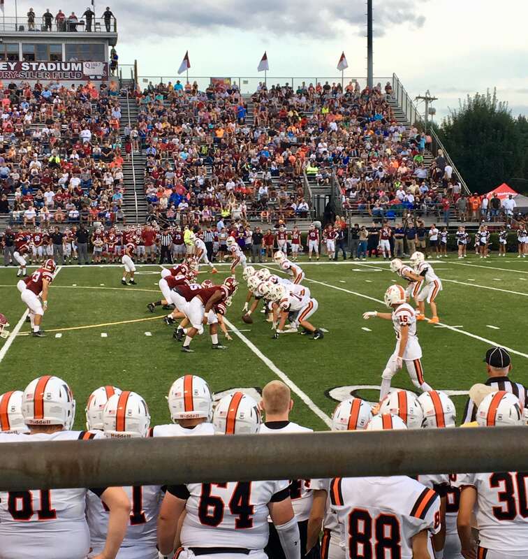 The 2019 Morristown East vs. West Game at Burke-Toney Stadium in Morristown, Tennessee with the Hurricanes on Offense.