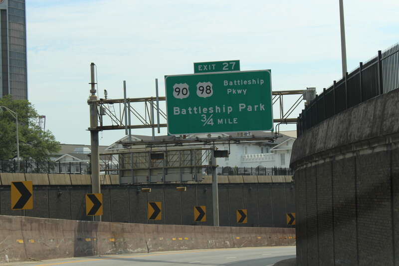 Alabama I10e Exit 27 .75 mile, Mobile, Mobile County, Alabama