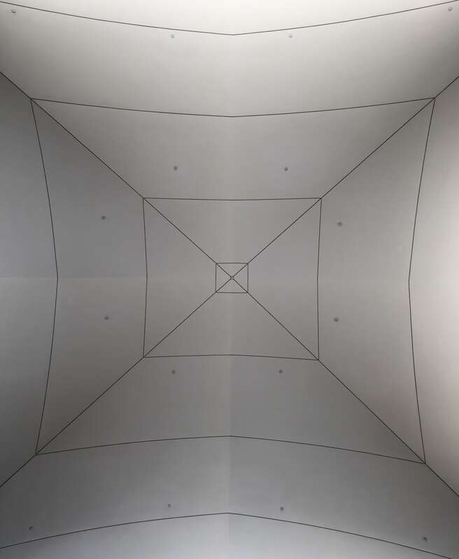View of the atrium ceiling at the Amon Carter Museum of American Art