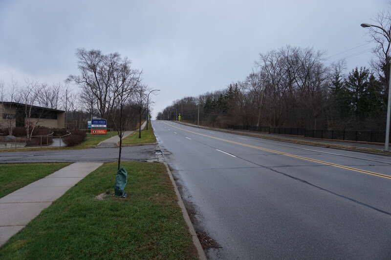 Washtenaw Avenue in Ann Arbor, Michigan (United States).