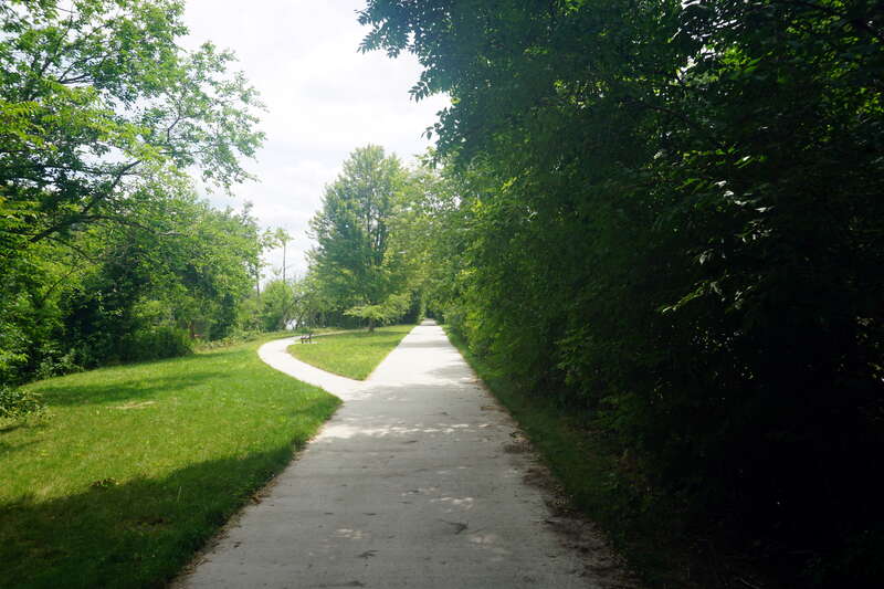 The Border-to-Border Trail in Ann Arbor, Michigan (United States).