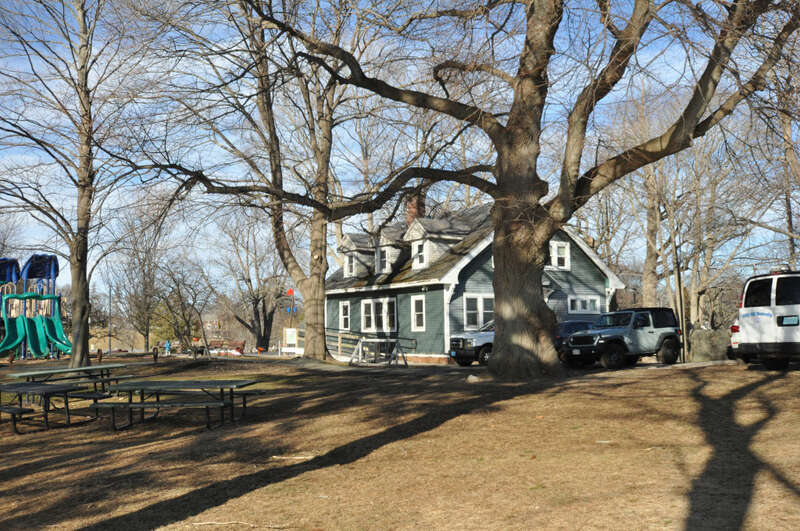 David S. Lynch Memorial Park, Beverly, Massachusetts.  The former Evans Laundry House.