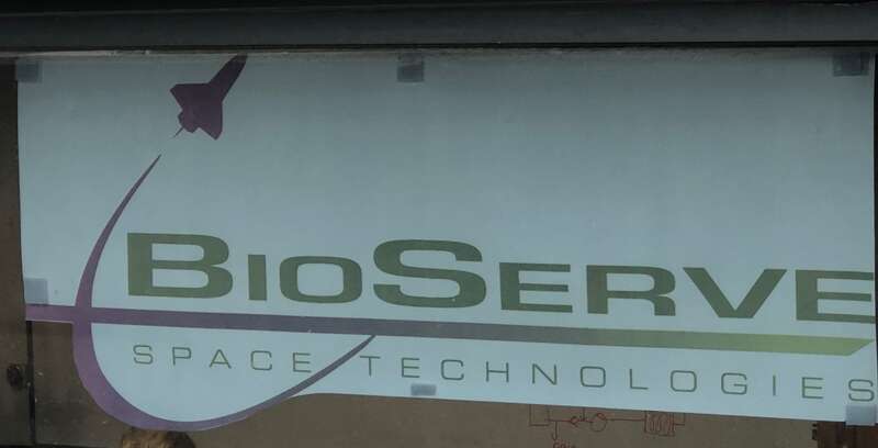 BioServe logo posted near the ECAE wing.