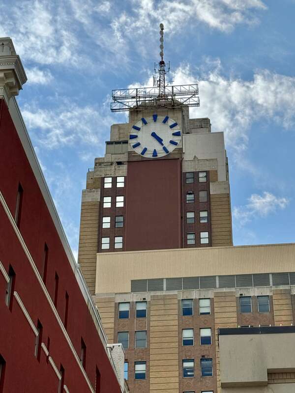 Built in 1929-1931, this Art Deco and Romanesque Revival-style building was designed by Hopkins and Dentz for Ransom Eli Olds, and was the longtime home of Capital Bank, later Michigan National Bank.  The building stands 23 stories and 364 feet (111