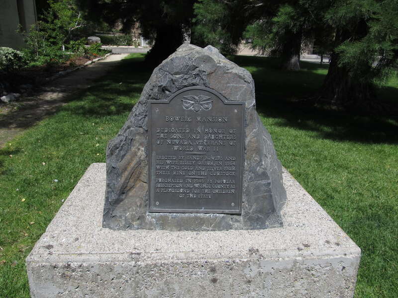 The Bowers Mansion, located between Reno and Carson City, Nevada, was built in 1863 by Lemuel "Sandy" Bowers and his wife, Eilley, and is a prime example of the homes built in Nevada by the new millionaires of the Comstock Lode mining boom.
The land