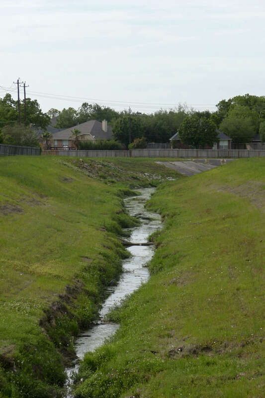 Clear Lake City drainage ditch