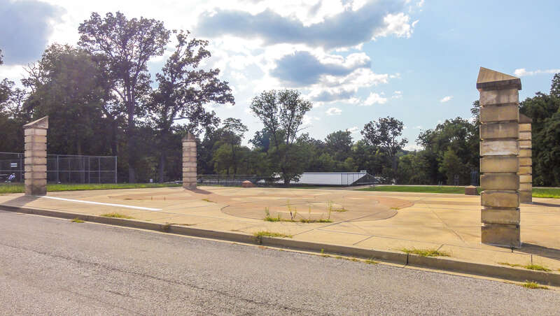 The Memorial Pool in Druid Hill Park, Baltimore, MD, by artist Joyce J. Scott. Photo by Graham Coreil-Allen. https://grahamprojects.com