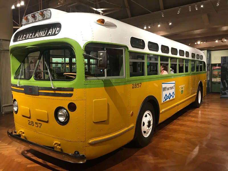 Exhibit at Henry Ford Museum about Rosa Parks bus