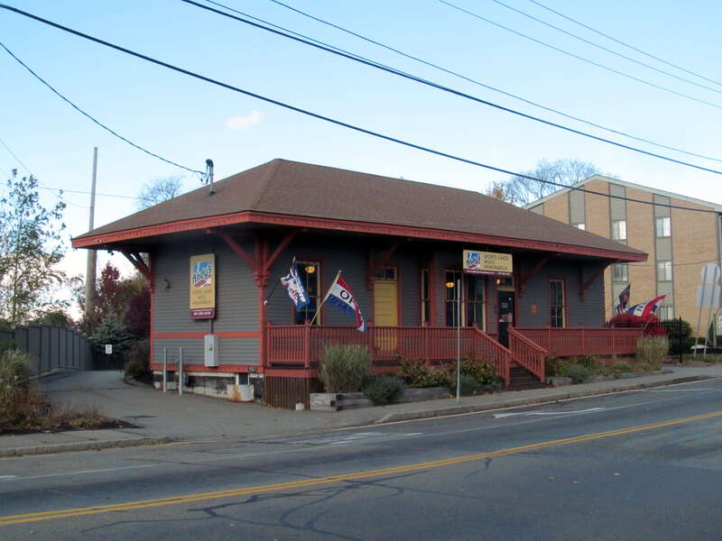 The former South Weymouth station in November 2016