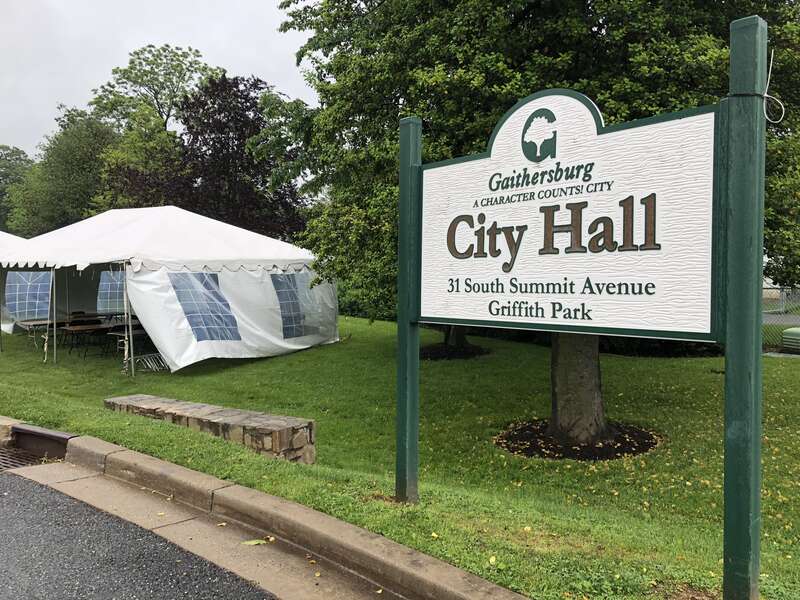 Gaithersburg Book Festival 2018 - setup