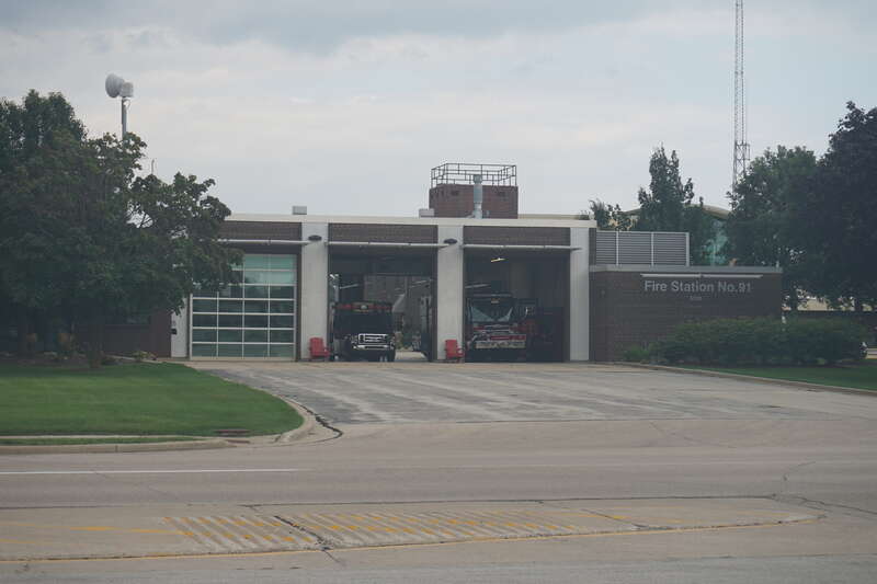 Greenfield Fire Department Fire Station No. 91 in Greenfield, Wisconsin (United States).