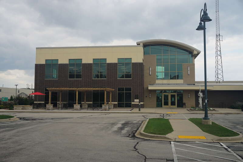 The Greenfield Public Library in Greenfield, Wisconsin (United States).