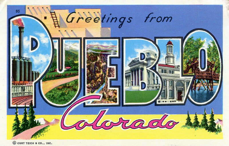 Production Date: Circa 1960
Source Type: Postcard
Publisher, Printer, Photographer: Curt Teich (#95)
Postmark: July 6, 1965, Pueblo, Colorado
Collection: Steven R. Shook

Copyright 2010. Some rights reserved. The associated text may not be reproduced