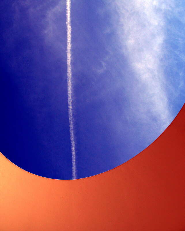 Explore, 11/7/2007
Note: The framing is not post-production.  The view is through a hole in the ceiling of an open air atrium at the Scottsdale Museum of Contemporary Arts.  
It seems like in the past 2-3 weeks we've had a lot of our sky dominated by