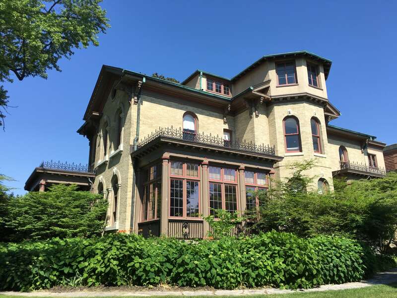Outside the historic home adjacent to the John Michael Kohler Arts Center in Sheboygan, WI.