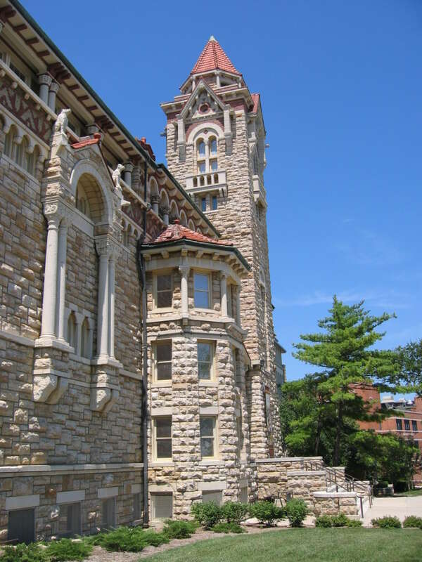 Natural History Museum, Dyche Hall, the University of Kansas, Lawrence, Kansas.  Dyche Hall is listed on the National Register of Historic Places.