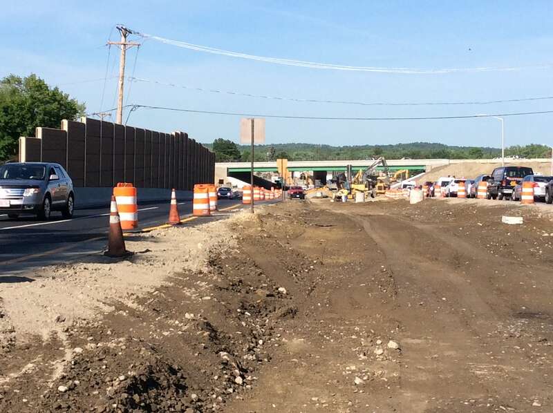 Route 110/113 Construction on East Side of Rotary