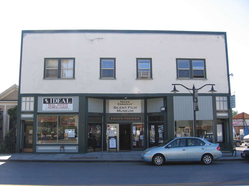 The Niles Essany Silent Film Museum (&quot;Edison Theater&quot;) in the Niles district of Fremont, California, USA.