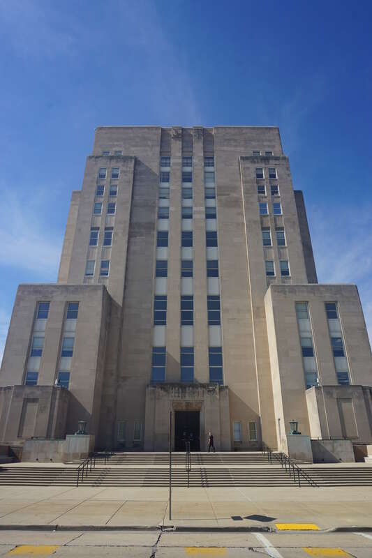 The Racine County Courthouse in Racine, Wisconsin (United States).