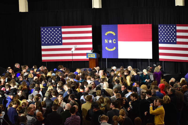 Rally in Raleigh with Pete (2020 Feb)